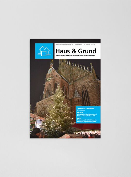 11 Ausgaben pro Jahr der Hausbesitzer-Zeitung Nahaufnahme