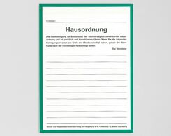 Hausordnungstafel