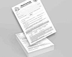 Mietvertrag für Wohnraum-Mietverhältnisse Beispielansicht (Papierversion)