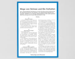 Schneeordnungstafel bzw. Hinweisschild