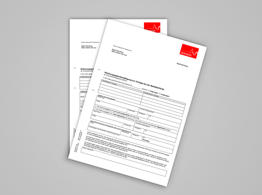 Wohnungsgeberbescheinigung als Download