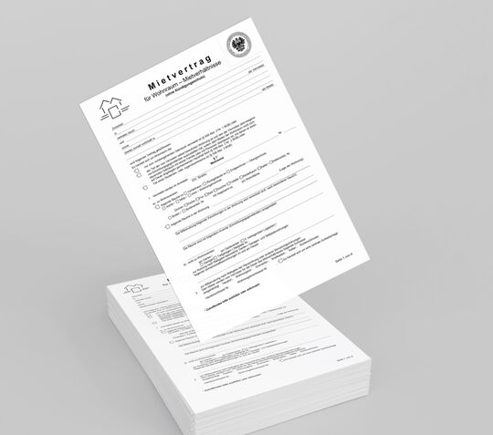 Mietvertrag für Wohnraum-Mietverhältnisse (ohne Kündigungsschutz)